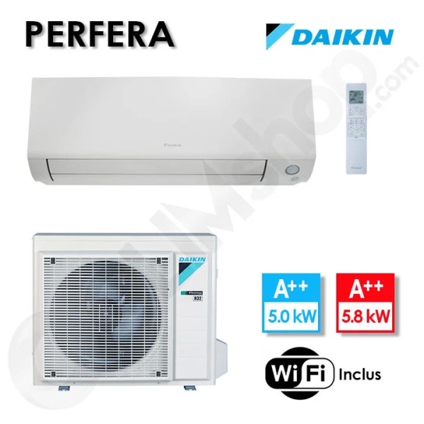 Daikin FTXM50R Perfera — Climatiseur Premium Mono-split 5 kW · Wi-Fi · Grand Séjour