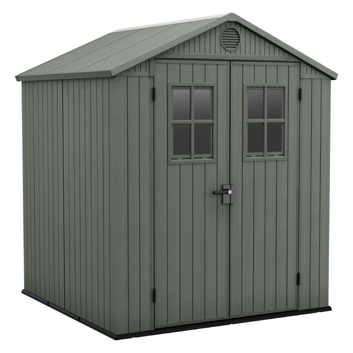 Abri de jardin Keter Darwin 6x8 — 190x244x221 cm · Vert · EVOTECH+ double couche