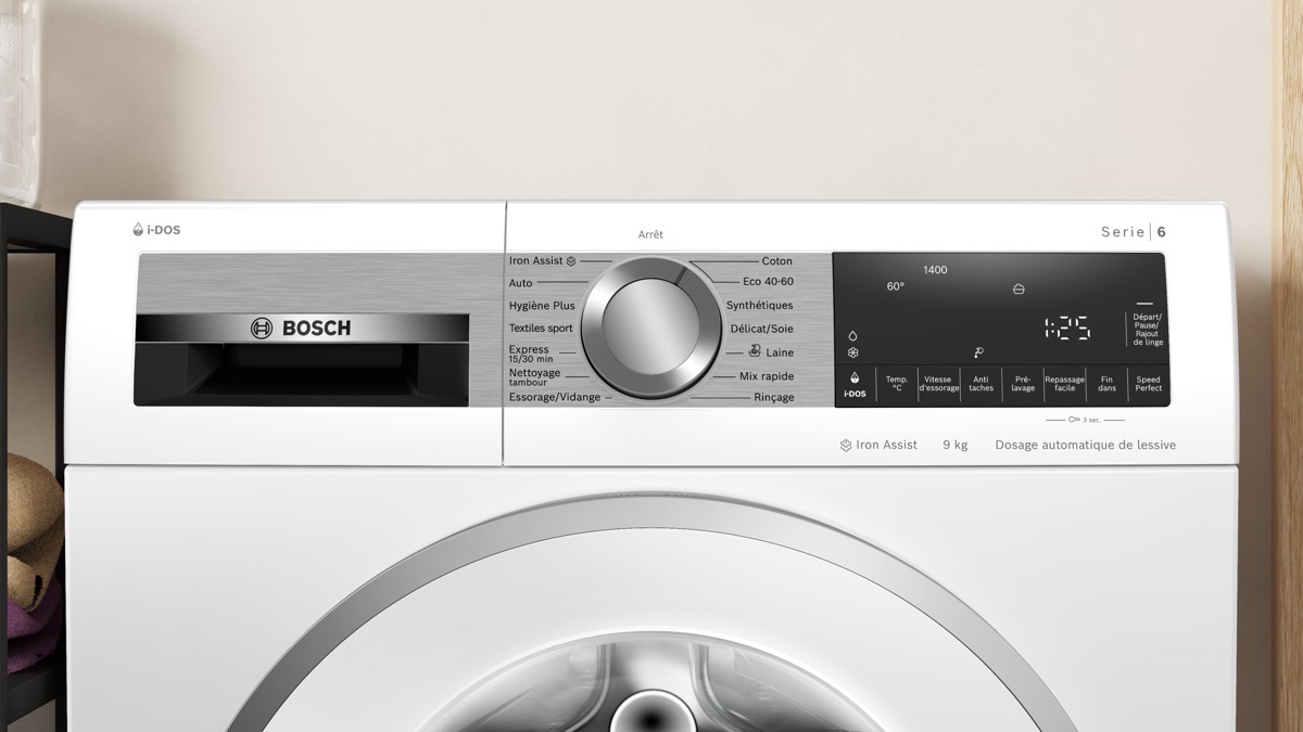 Bosch Série 6 WGG244FSFR — Lave-linge Hublot 9 kg · 1400 trs/min · i-DOS · Classe A