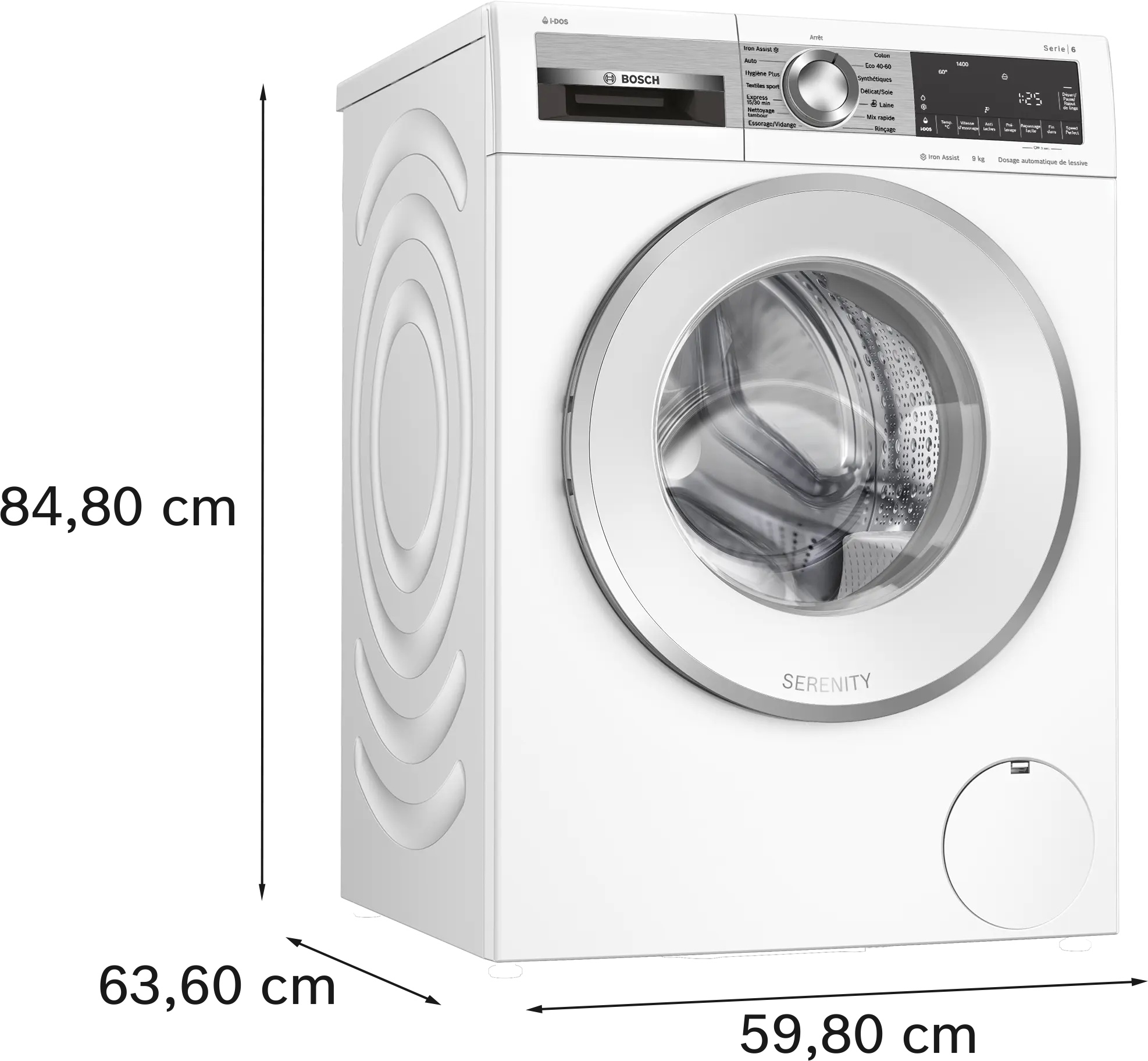 Bosch Série 6 WGG244FSFR — Lave-linge Hublot 9 kg · 1400 trs/min · i-DOS · Classe A