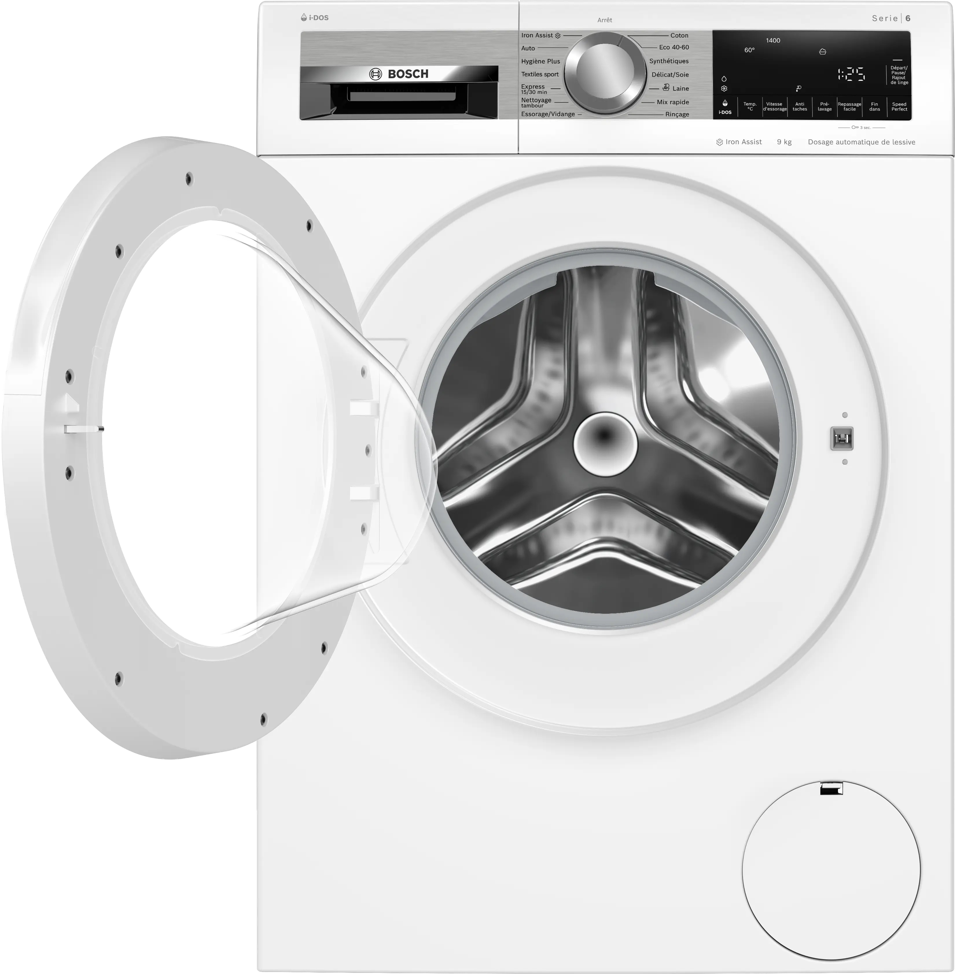 Bosch Série 6 WGG244FSFR — Lave-linge Hublot 9 kg · 1400 trs/min · i-DOS · Classe A