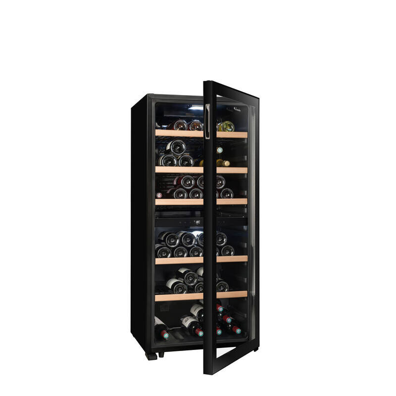 La Sommelière LS102DZBLACK — Cave de Service Double Zone · 102 Bouteilles · Noir Premium