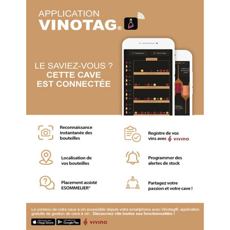 La Sommelière LS102DZBLACK — Cave de Service Double Zone · 102 Bouteilles · Noir Premium