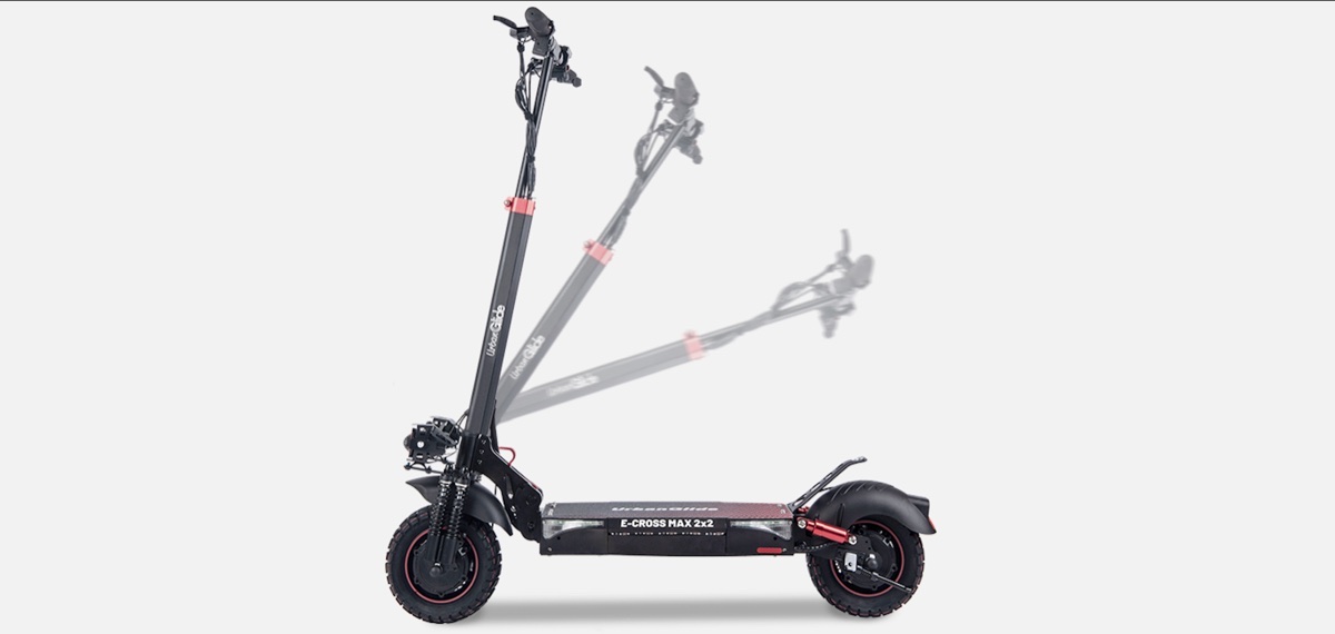 UrbanGlide eCross Max 2x2 — Trottinette Électrique Double Moteur 2x600 W · 60 km Autonomie · Pneus 10" Tout-Terrain